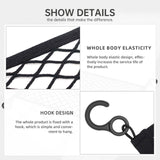 Maxbell Cart Cargo Storage Net Bag with Hooks Pouch Bag for Car Pickup Trucks Travel