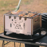 Maxbell Detachable BBQ Grill Multipurpose Barbecue Stove for Party Backyards Outdoor