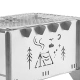 Maxbell Detachable BBQ Grill Multipurpose Barbecue Stove for Party Backyards Outdoor