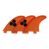 Maxbell Surfboards Thruster Fins Parts Durable 3Pcs/Set for Dinghy Surf Boards Canoe Orange G3