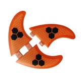 Maxbell Surfboards Thruster Fins Parts Durable 3Pcs/Set for Dinghy Surf Boards Canoe Orange G3