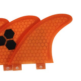 Maxbell Surfboards Thruster Fins Parts Durable 3Pcs/Set for Dinghy Surf Boards Canoe Orange G3