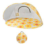 Maxbell Sun Shelter Tent Easy Setup Instant Sunshade for Outdoor Travel Windproof Yellow Flower