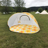 Maxbell Sun Shelter Tent Easy Setup Instant Sunshade for Outdoor Travel Windproof Yellow Flower