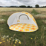 Maxbell Sun Shelter Tent Easy Setup Instant Sunshade for Outdoor Travel Windproof Yellow Flower