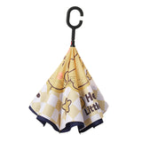 Maxbell Kids Windproof Inverted Umbrella Cartoon Folding Hands Free Umbrella Style F