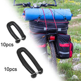 Maxbell 10Pcs Webbing Strap Hook Attachments for Backpack Strap Luggage Strap Hiking