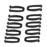 Maxbell 10Pcs Webbing Strap Hook Attachments for Backpack Strap Luggage Strap Hiking