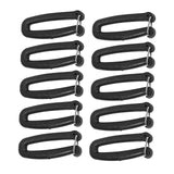 Maxbell 10Pcs Webbing Strap Hook Attachments for Backpack Strap Luggage Strap Hiking