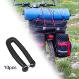 Maxbell 10Pcs Webbing Strap Hook Attachments for Backpack Strap Luggage Strap Hiking