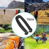Maxbell 10Pcs Webbing Strap Hook Attachments for Backpack Strap Luggage Strap Hiking