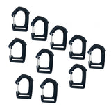 Maxbell 10Pcs Webbing Strap Hook Webbing Buckles for Camping Suitcase Backpack Strap