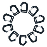 Maxbell 10Pcs Webbing Strap Hook Webbing Buckles for Camping Suitcase Backpack Strap