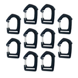 Maxbell 10Pcs Webbing Strap Hook Webbing Buckles for Camping Suitcase Backpack Strap
