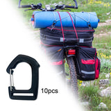 Maxbell 10Pcs Webbing Strap Hook Webbing Buckles for Camping Suitcase Backpack Strap