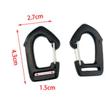 Maxbell 10Pcs Webbing Strap Hook Webbing Buckles for Camping Suitcase Backpack Strap