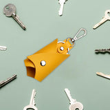 Maxbell Key Case Key Holder Large Capacity Car Keychain for Purse Car Keys Boyfriend Yellow