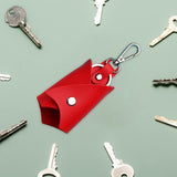 Maxbell Key Case Key Holder Large Capacity Car Keychain for Purse Car Keys Boyfriend Red