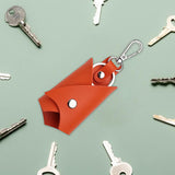 Maxbell Key Case Key Holder Large Capacity Car Keychain for Purse Car Keys Boyfriend Orange
