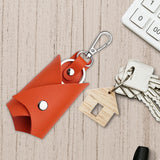 Maxbell Key Case Key Holder Large Capacity Car Keychain for Purse Car Keys Boyfriend Orange