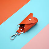 Maxbell Key Case Key Holder Large Capacity Car Keychain for Purse Car Keys Boyfriend Orange