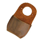 Maxbell Thumb Guard Premium Handmade Working Carving Kit PU Leather Finger Protector Brown