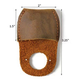 Maxbell Thumb Guard Premium Handmade Working Carving Kit PU Leather Finger Protector Brown