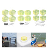 Maxbell Fishing Tackle Boxes Bottom Pads Raiser Lightweight Foot Mats Tool Accessory A