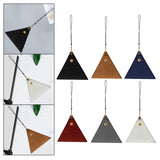 Maxbell Hanging Neck Pouch Decorative PU Leather with Removable Lanyard Purse Holder Black