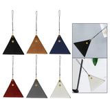 Maxbell Hanging Neck Pouch Decorative PU Leather with Removable Lanyard Purse Holder Black