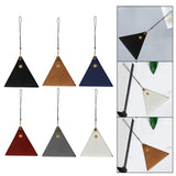 Maxbell Hanging Neck Pouch Decorative PU Leather with Removable Lanyard Purse Holder Black