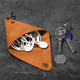 Maxbell Hanging Neck Pouch Decorative PU Leather with Removable Lanyard Purse Holder Black