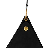 Maxbell Hanging Neck Pouch Decorative PU Leather with Removable Lanyard Purse Holder Black