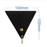 Maxbell Hanging Neck Pouch Decorative PU Leather with Removable Lanyard Purse Holder Black