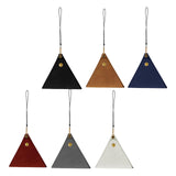 Maxbell Hanging Neck Pouch Decorative PU Leather with Removable Lanyard Purse Holder Black