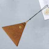 Maxbell Hanging Neck Pouch Decorative PU Leather with Removable Lanyard Purse Holder Brown