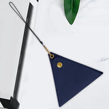 Maxbell Hanging Neck Pouch Decorative PU Leather with Removable Lanyard Purse Holder Dark Blue