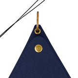 Maxbell Hanging Neck Pouch Decorative PU Leather with Removable Lanyard Purse Holder Dark Blue