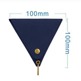 Maxbell Hanging Neck Pouch Decorative PU Leather with Removable Lanyard Purse Holder Dark Blue