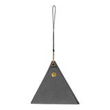 Maxbell Hanging Neck Pouch Decorative PU Leather with Removable Lanyard Purse Holder Dark Gray