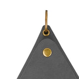 Maxbell Hanging Neck Pouch Decorative PU Leather with Removable Lanyard Purse Holder Dark Gray