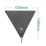 Maxbell Hanging Neck Pouch Decorative PU Leather with Removable Lanyard Purse Holder Dark Gray