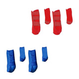 Maxbell 4Pcs Horse Boots Support Leg Guard for Jumping Training Equestrian Equipment blue