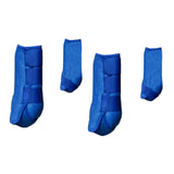 Maxbell 4Pcs Horse Boots Support Leg Guard for Jumping Training Equestrian Equipment blue