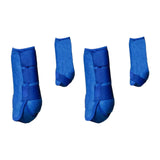 Maxbell 4Pcs Horse Boots Support Leg Guard for Jumping Training Equestrian Equipment blue