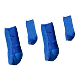 Maxbell 4Pcs Horse Boots Support Leg Guard for Jumping Training Equestrian Equipment blue