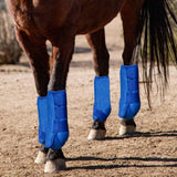 Maxbell 4Pcs Horse Boots Support Leg Guard for Jumping Training Equestrian Equipment blue