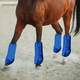 Maxbell 4Pcs Horse Boots Support Leg Guard for Jumping Training Equestrian Equipment blue