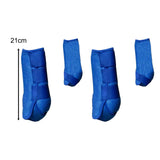 Maxbell 4Pcs Horse Boots Support Leg Guard for Jumping Training Equestrian Equipment blue