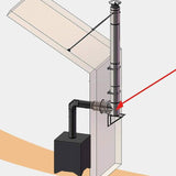 Maxbell Chimney Pipe Three Way Joint Fireplace Stove Pipe for Outdoor Furnace Burner